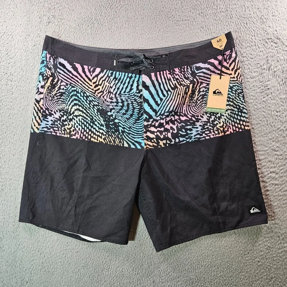 NWT Quiksilver Board Shorts Swim Trunks‎ Men 40 No Liner 20